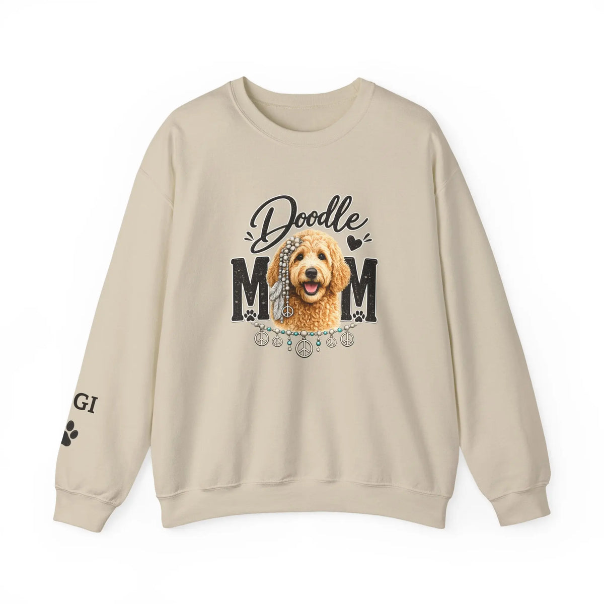 Doodle Mom Sweat Shirt, Personalized Golden Doodle Gift,  Dog Mom Tee, Custom Golden Doodle Gifts,  Doodle Dog Mom Shirt Printify