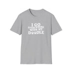 I Go Everywhere With My Doodle T-Shirt – Funny Doodle Mom Tee – Goldendoodle Adventure Shirt