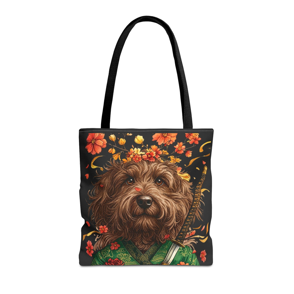 Samurai Doodle Tote Bag, My Doodle Has Samurai Spirit - Unique Doodle Mom Bag