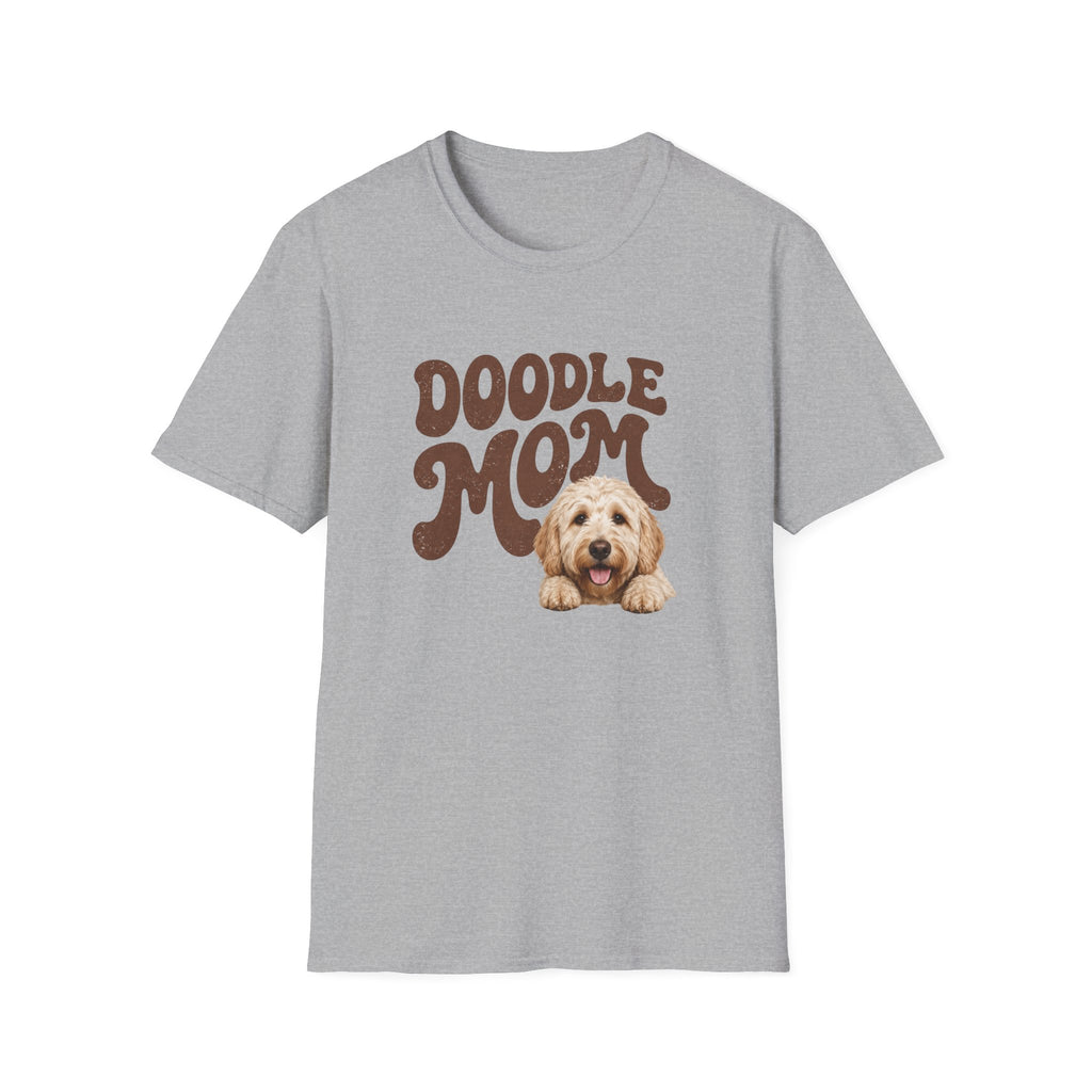 Retro Doodle Mom T-Shirt - Groovy style. Doodle love. Momma pride.