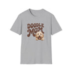 Retro Doodle Mom T-Shirt - Groovy style. Doodle love. Momma pride.