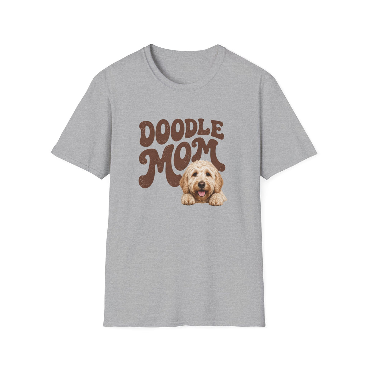 Retro Doodle Mom T-Shirt - Groovy style. Doodle love. Momma pride.