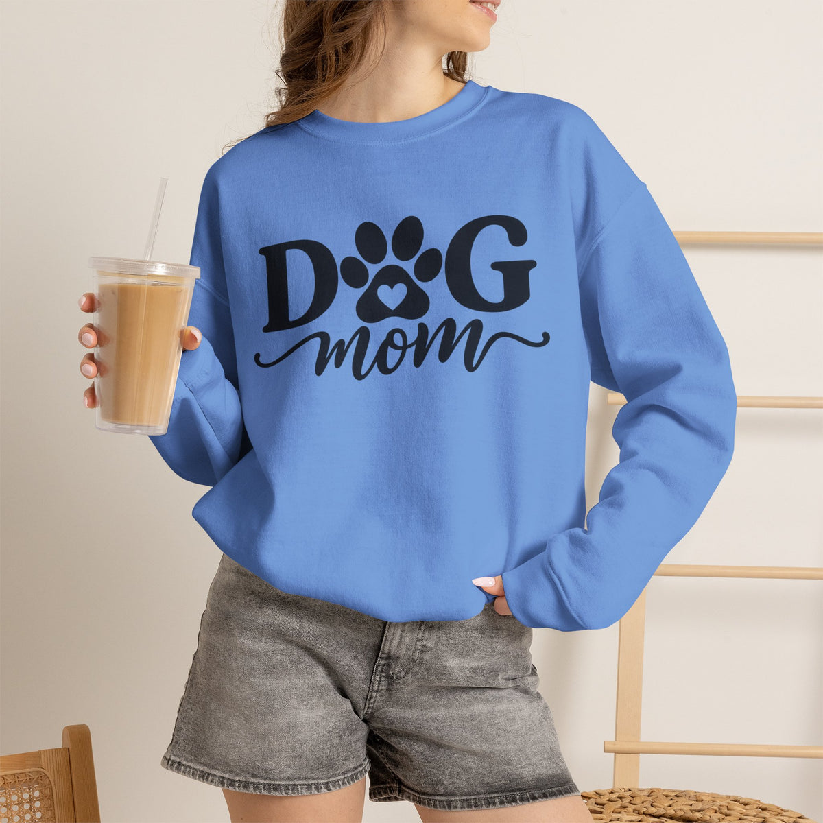 Personalized Retro Dog Mom Sweatshirt  - Because being a Dog Mom never goes out of style.