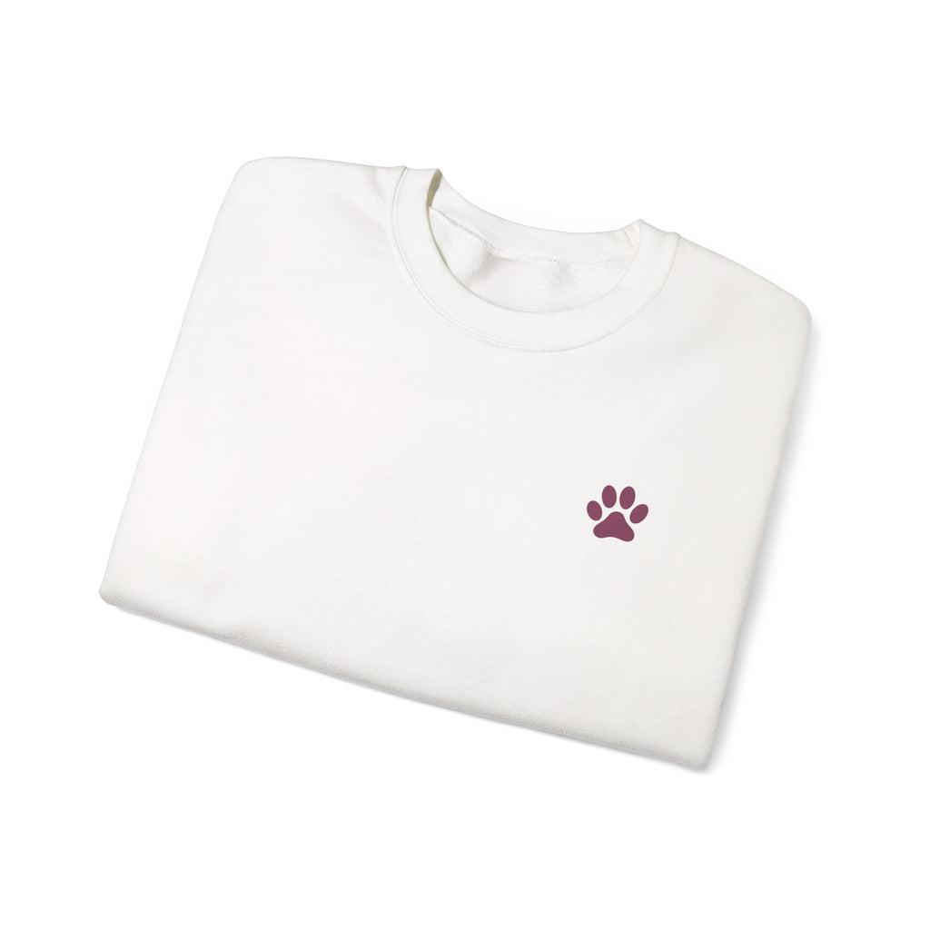 Doodle Mom - Doodles Make Everything Better Purple Heart Sweatshirt - Life’s better with paws, love, and a little retro groove.