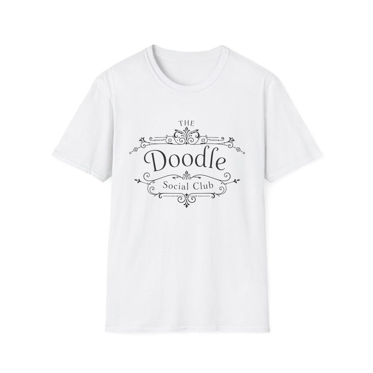 The Doodle Social Club T-Shirt – Funny Doodle Mom Graphic Tee – Exclusive Dog Lover Club Shirt
