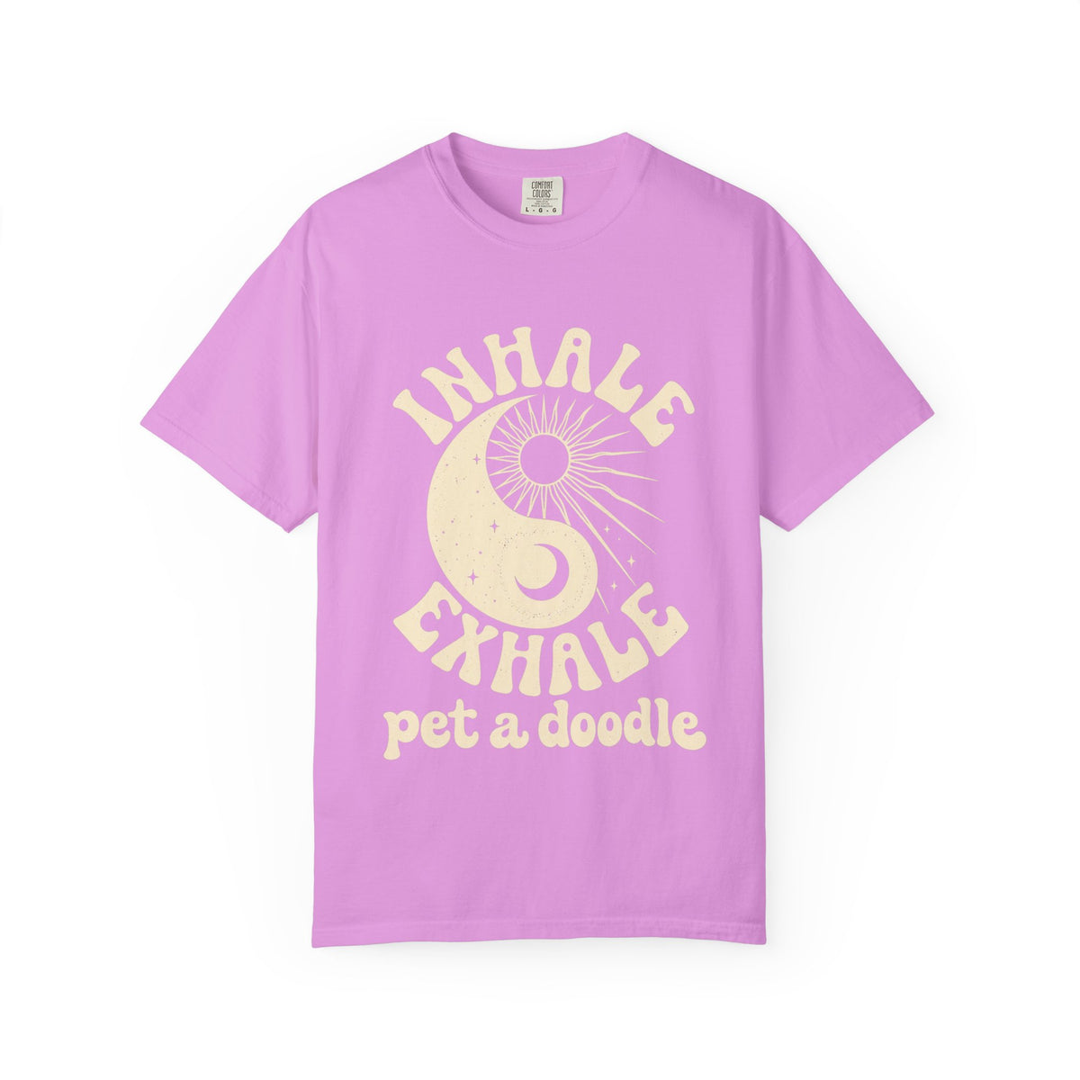 Inhale Exhale Pet a Doodle Shirt - Funny Doodle Dog Mom T-Shirt - Goldendoodle Labradoodle Bernedoodle Gift -Dog Lover Tee