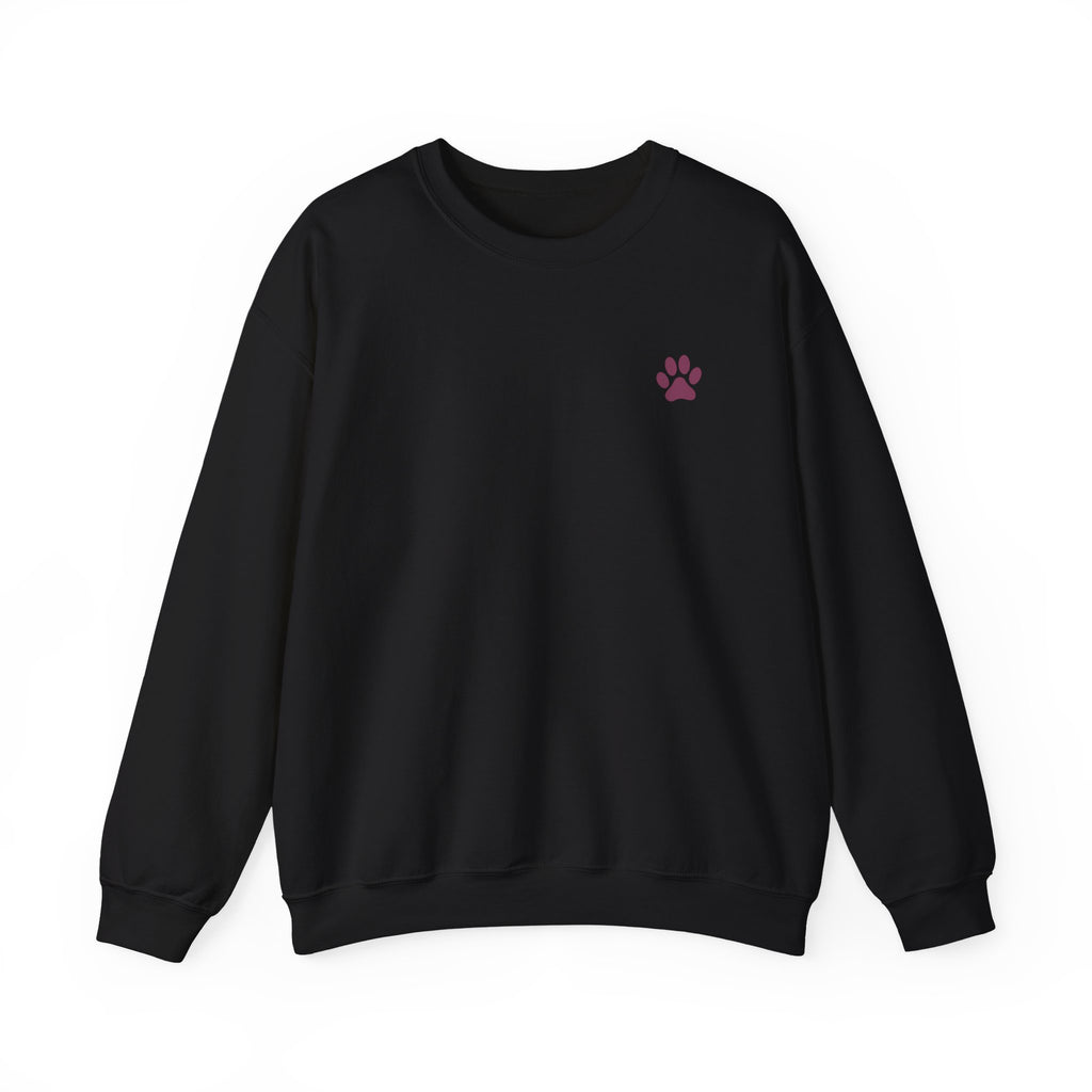 Doodle Mom - Doodles Make Everything Better Purple Heart Sweatshirt - Life’s better with paws, love, and a little retro groove.