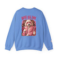 Rosé All Day Doodle Mom Sweatshirt, Vintage Dog Lover Crewneck, Pink Doodle Graphic, Gift for Wine & Doodle Lovers