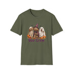 Boo Crew Halloween T-Shirt - Spooky Charm of Cute Dogs in Costumes