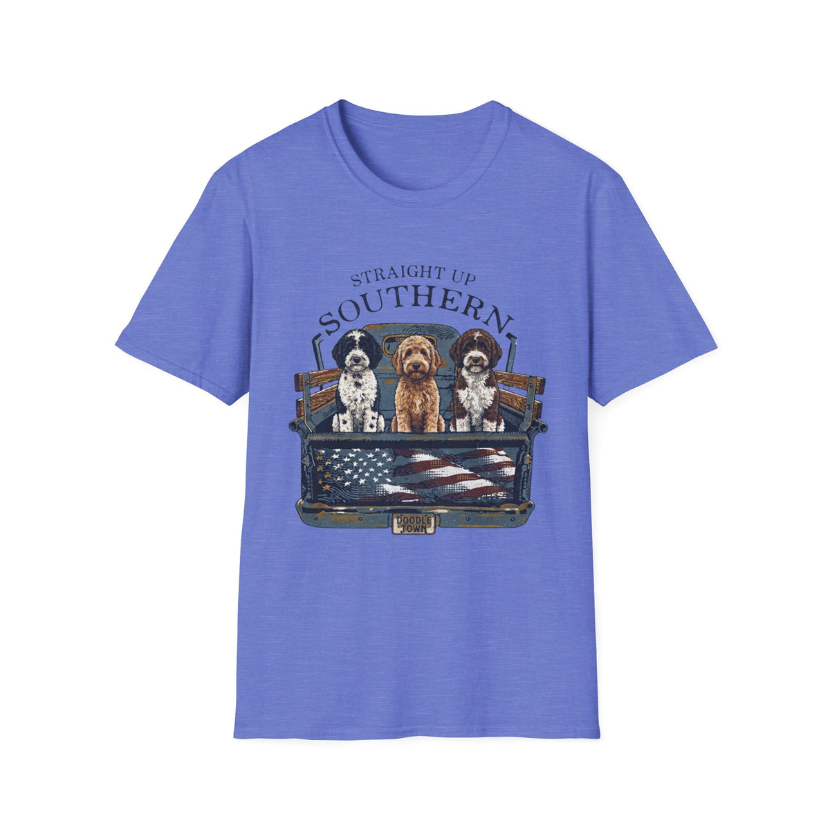 Southern Dogs T-Shirt — Where the road is open and the dogs ride along.
