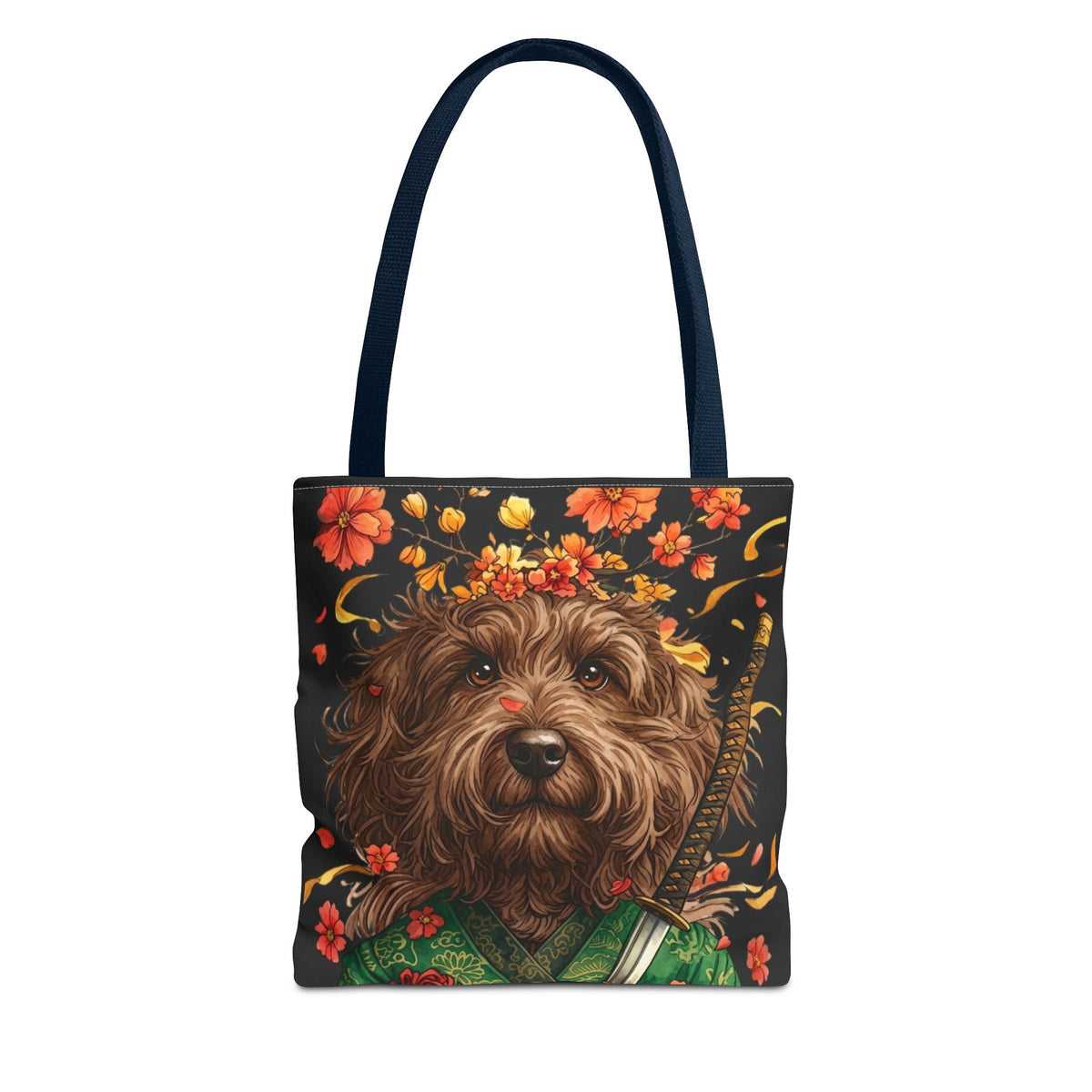 Samurai Doodle Tote Bag, My Doodle Has Samurai Spirit - Unique Doodle Mom Bag