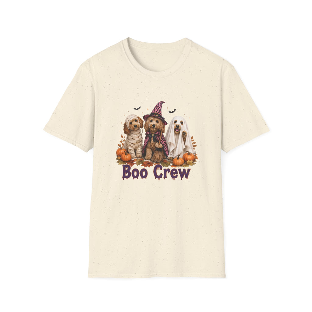 Boo Crew Halloween T-Shirt - Spooky Charm of Cute Dogs in Costumes
