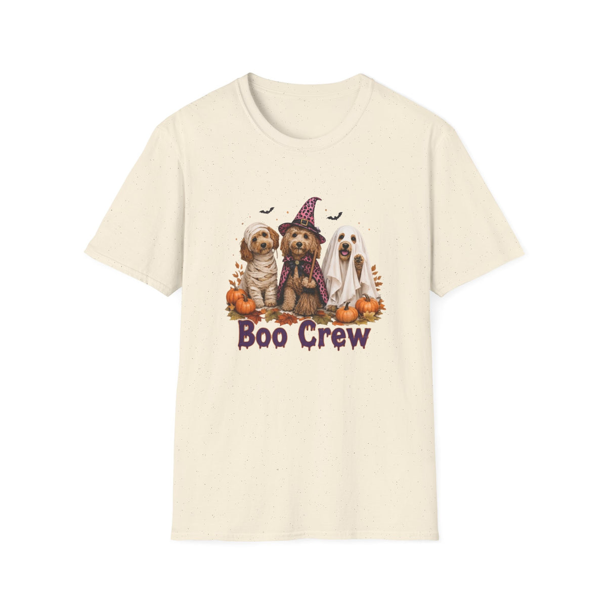 Boo Crew Halloween T-Shirt - Spooky Charm of Cute Dogs in Costumes