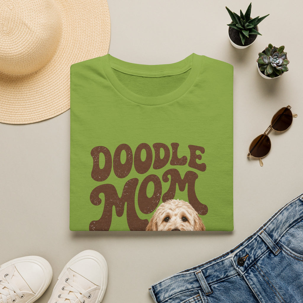 Retro Doodle Mom T-Shirt - Groovy style. Doodle love. Momma pride.