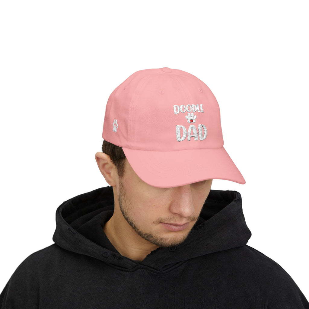 Mens - Doodle Dad Embroidered Baseball Cap, Dog Dad Hat With Paw Print, Goldendoodle Dad Gift, Adjustable Doodle Lover Hat