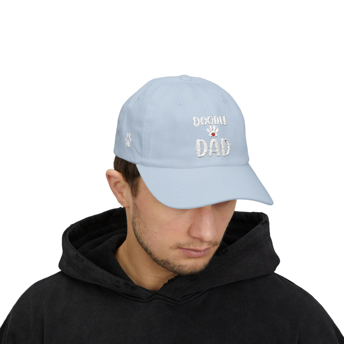Mens - Doodle Dad Embroidered Baseball Cap, Dog Dad Hat With Paw Print, Goldendoodle Dad Gift, Adjustable Doodle Lover Hat