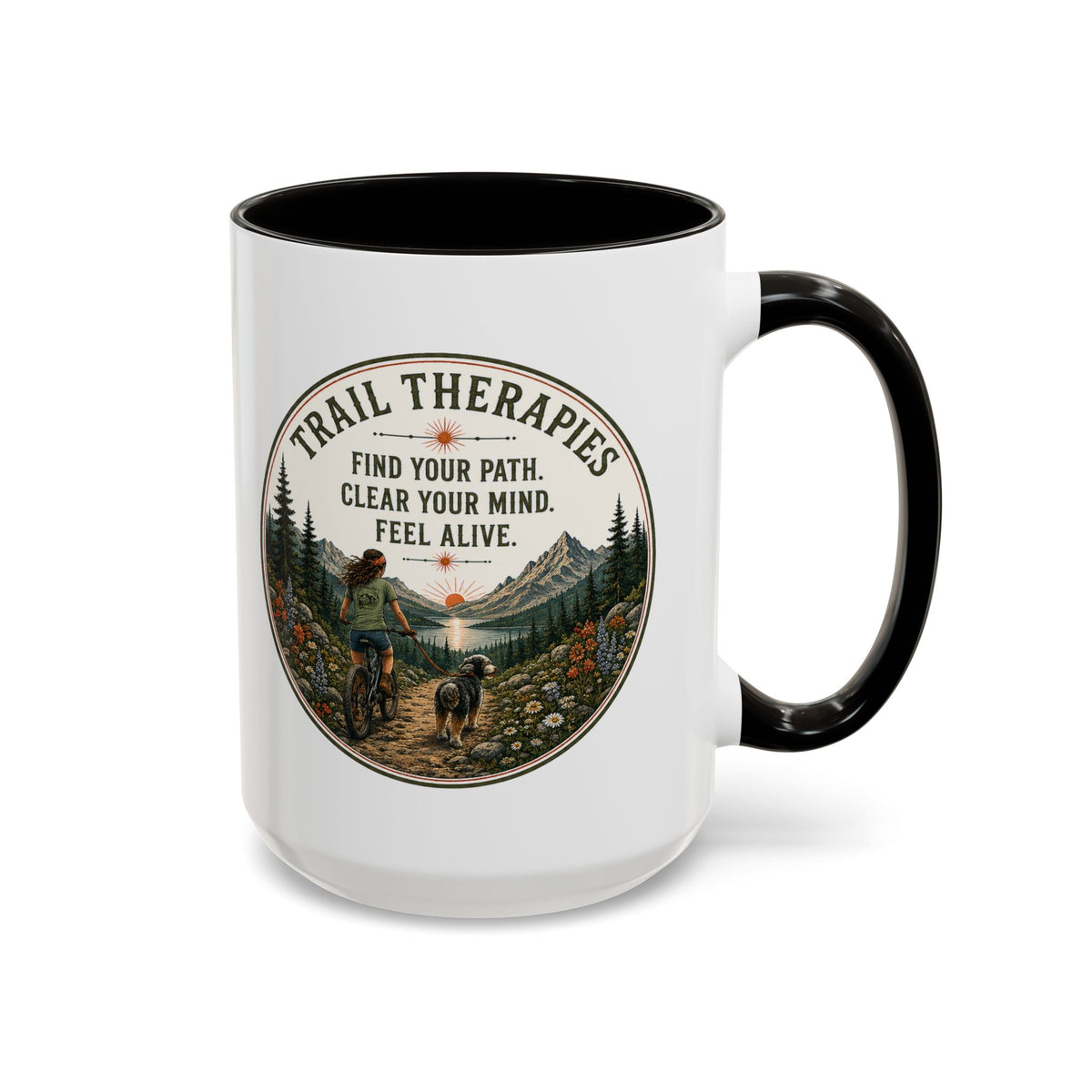 Hiking Trails Therapy Mug - Select 11 oz or 15 oz
