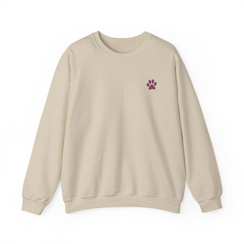 Doodle Mom - Doodles Make Everything Better Purple Heart Sweatshirt - Life’s better with paws, love, and a little retro groove.
