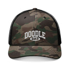 Embroidered Doodle Dad Camo Baseball Cap, Camouflage Dog Dad Hat, Goldendoodle Lover Gift for Him
