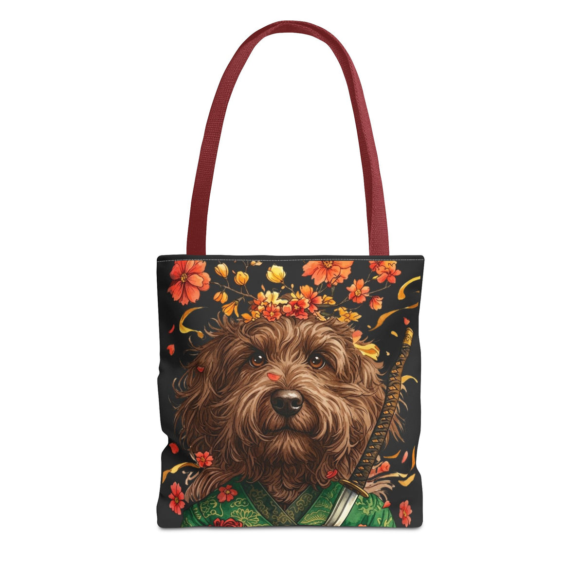 Samurai Doodle Tote Bag, My Doodle Has Samurai Spirit - Unique Doodle Mom Bag
