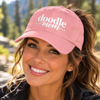 Retro Doodle Mom Embroidered Baseball Cap