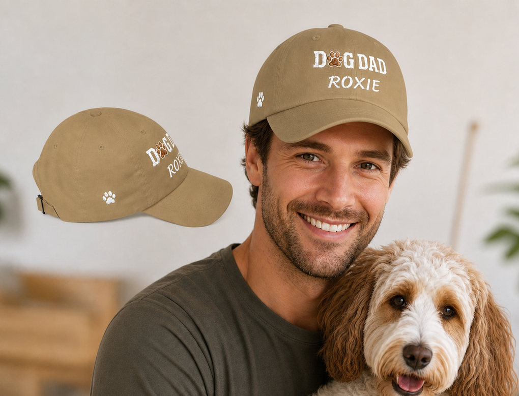 Personalized Dog Dad Hat - Add Your Dog's Name