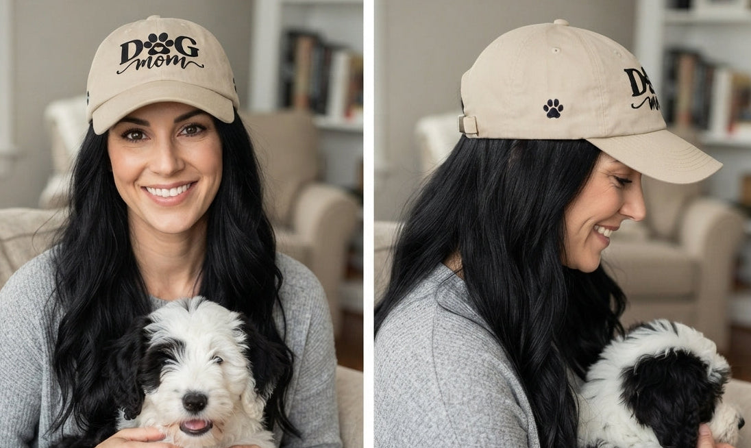 Metro Dog Mom Embroidered Baseball Cap - Celebrate Your Favorite Furry Family Member in Style