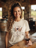 Doodles Wine Good Vibes T-Shirt for Doodle & Wine Lovers