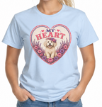 My Heart Doodle T-Shirt – Cute Heart Graphic Dog Mom Tee – Goldendoodle Lover Shirt