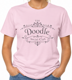 The Doodle Social Club T-Shirt – Funny Doodle Mom Graphic Tee – Exclusive Dog Lover Club Shirt